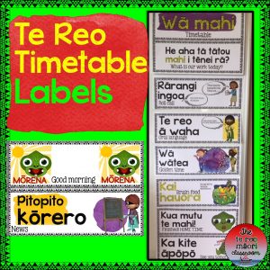 Te Reo Māori: Classroom Timetable Labels