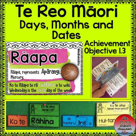 Te Reo Māori - Days, Months and Dates