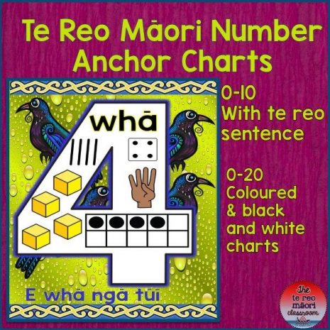te reo number anchor charts