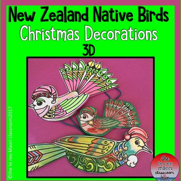 New Zealand Native Birds Christmas Decorations