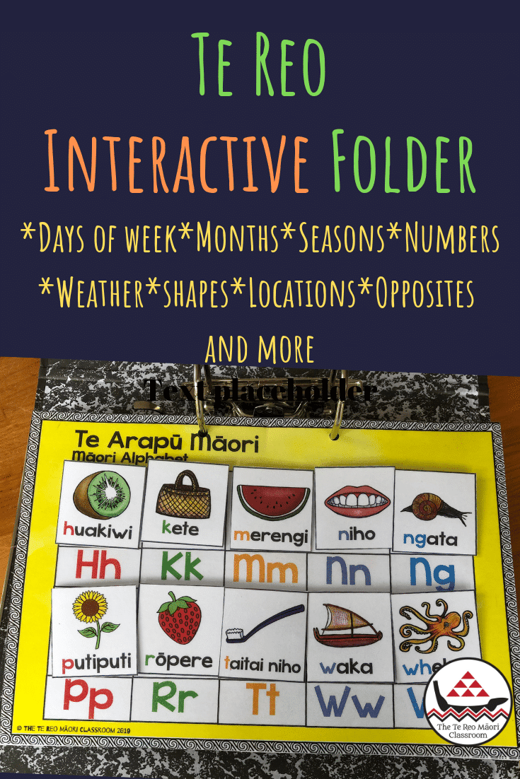 Te Reo Māori Interactive Folder