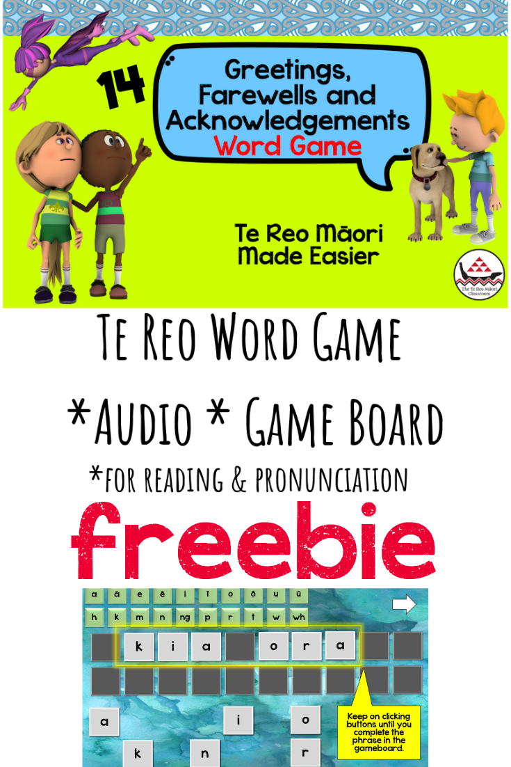Te reo Māori games are the best way to engage your learners! This game with audio will also help with pronunciation of te reo .