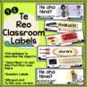 Te Reo classroom labels