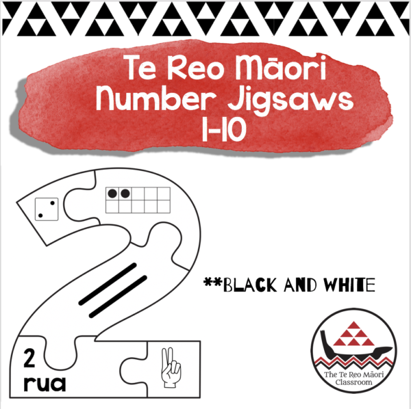 te reo number jigsaw