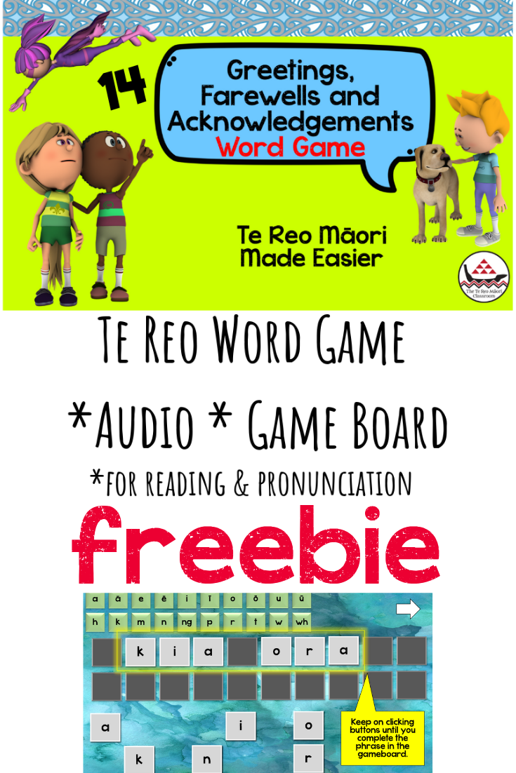 Greetings Farewells and Acknowledgments- FREE Te Reo Māori Word