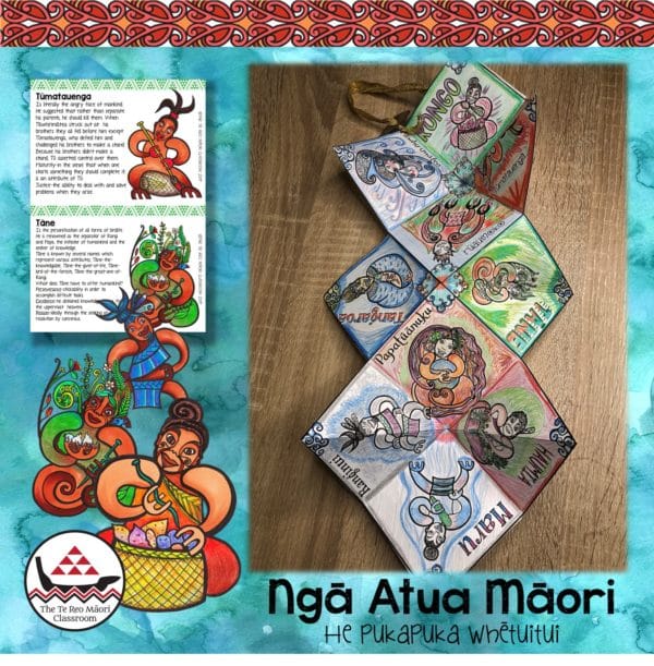 Maori gods concertina book