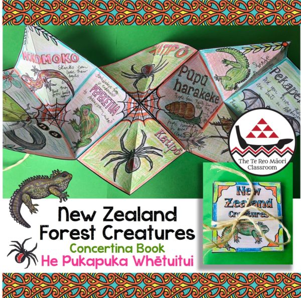 Concertina Book - New Zealand Forest Creatures