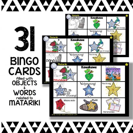 Matariki Bingo Cards