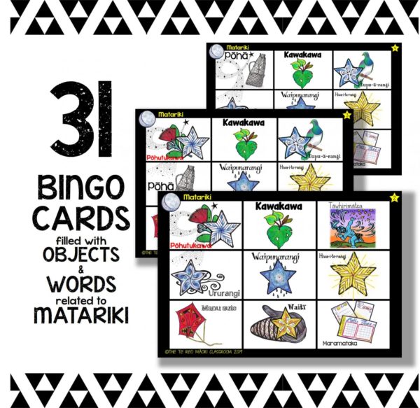 Matariki Bingo Cards Matariki Bingo Cards