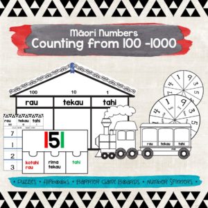 Maori numbers counting from 100-1000