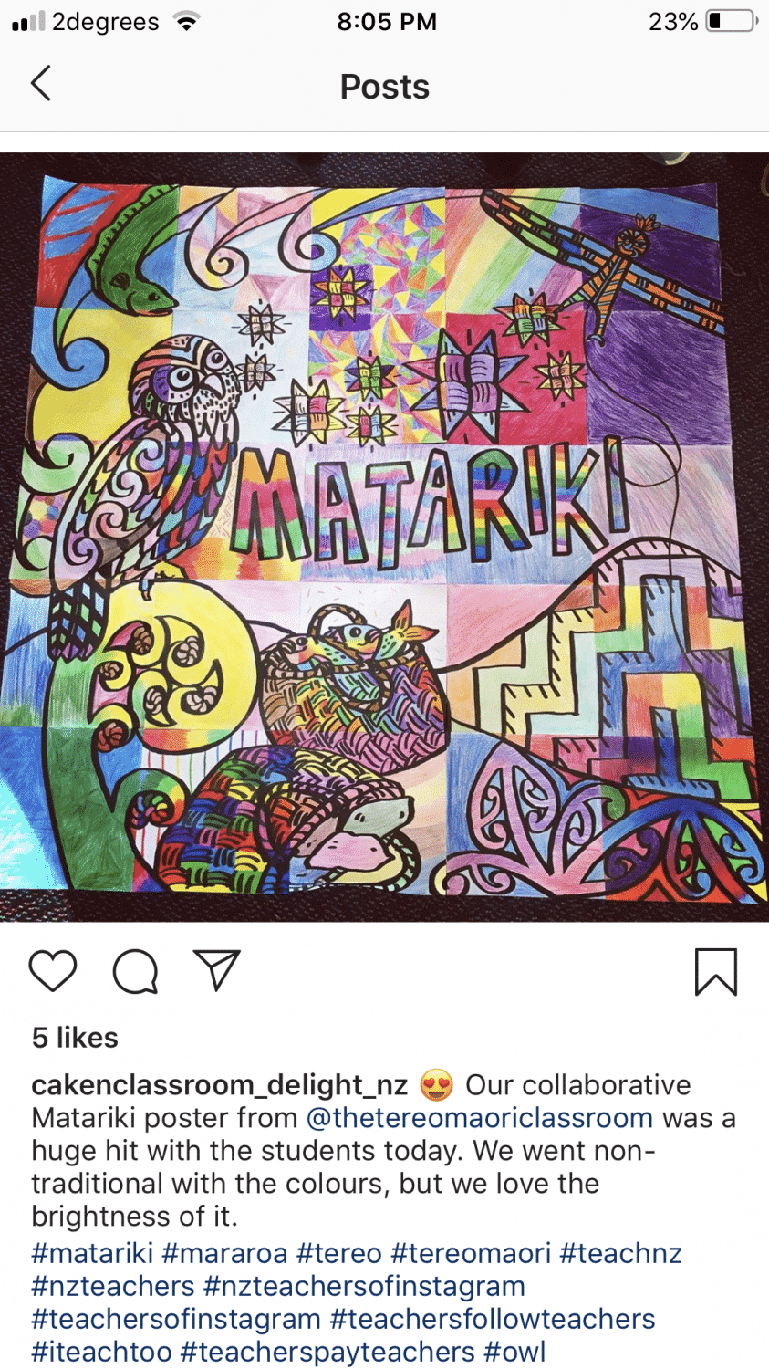 Matariki stars collaborative poster