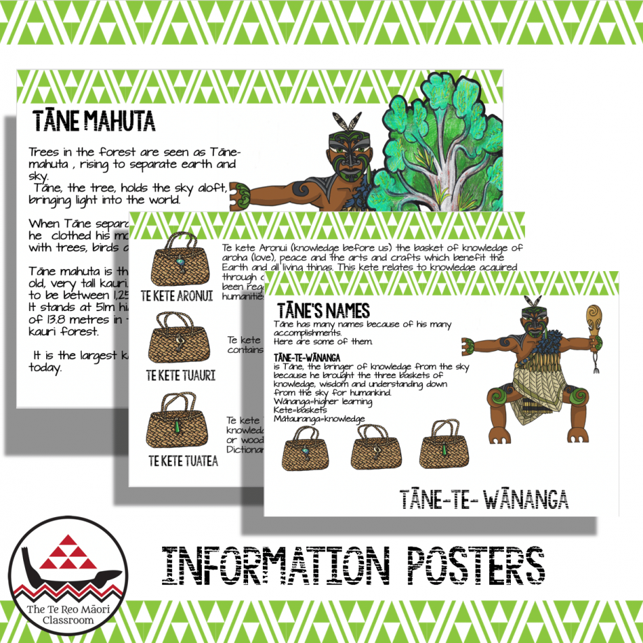 Tāne and the Three Baskets of Knowledge The Te Reo Māori Classroom