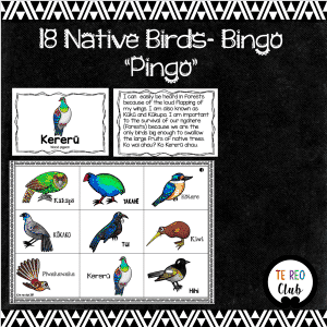NZ Native Birds Bingo