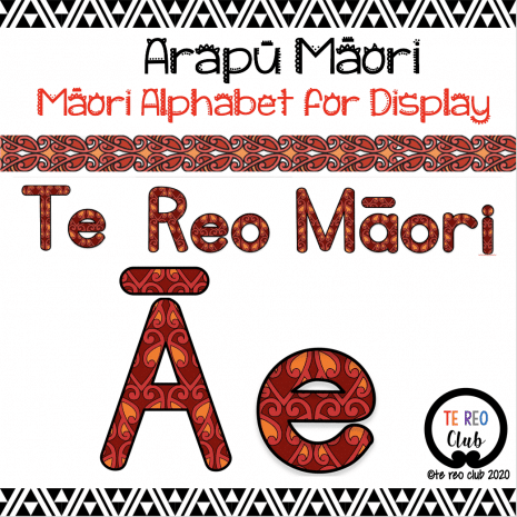 Arapū Māori-Māori Alphabet