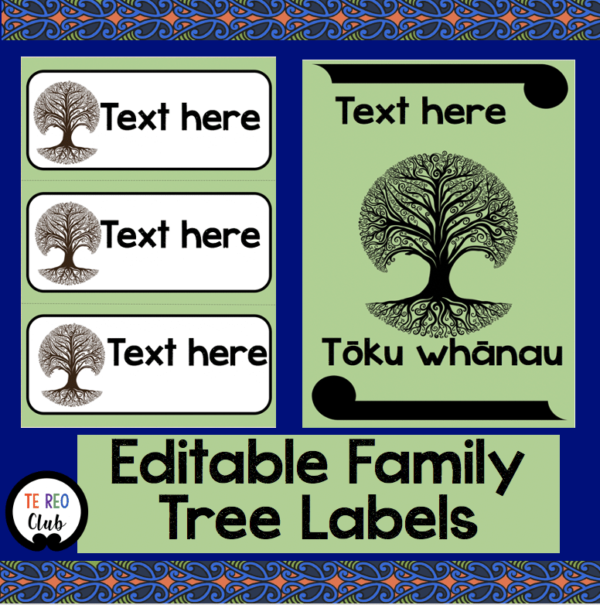 Editable family Tree Labels Editable family Tree Labels