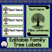 Editable family Tree Labels
